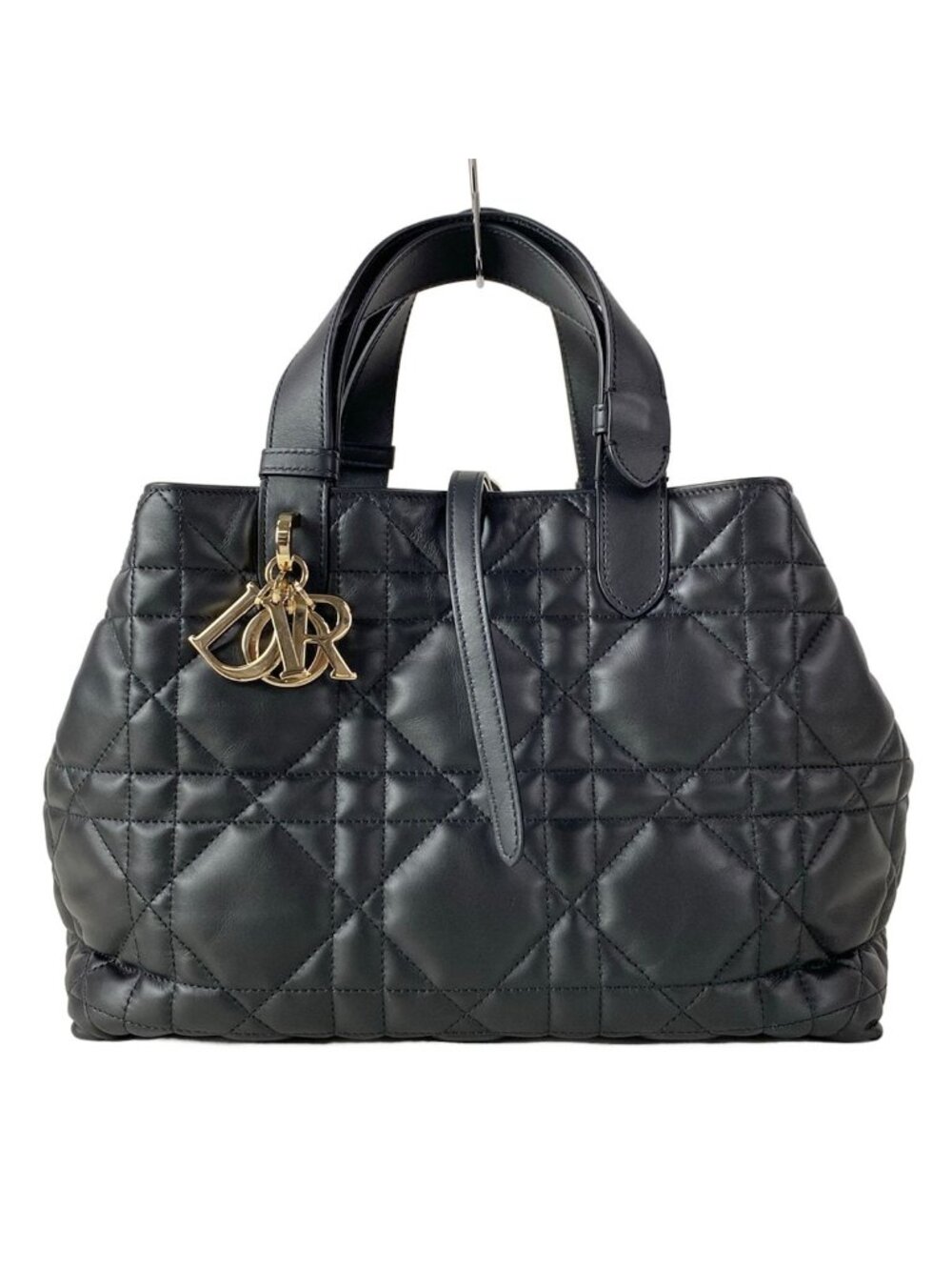 Dior Tote Bag Toujours Medium Black Macro Cannage